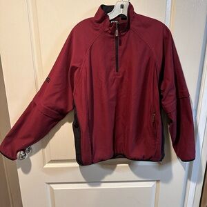 Maroon PING Windbreaker with removable sleeves